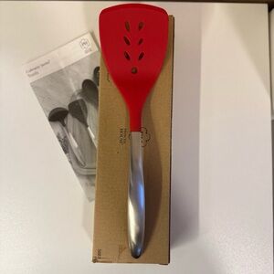 Princess House Culinario Series Red Small Slotted Spatula - NEW
